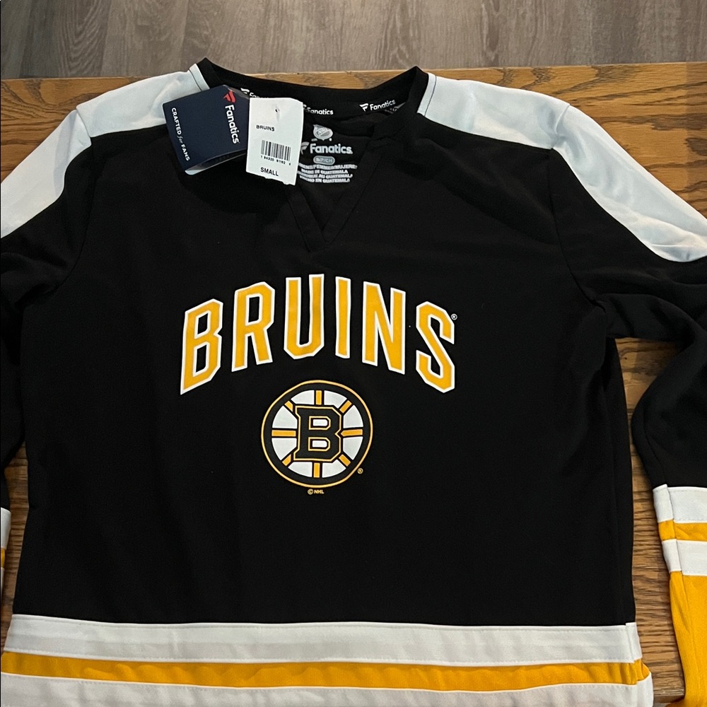 Fanatics Black and Yellow Bruins Hockey Jersey